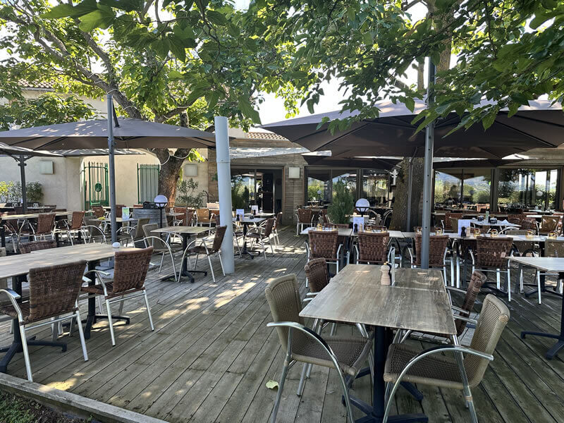 Terrasse ombragée